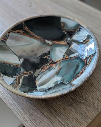 Centrotavola in legno e plastica