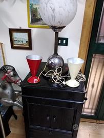 lampade vintage modernariato coniche da comodino 