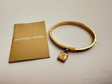 Michael Kors Bracciale rigido metallo dorato