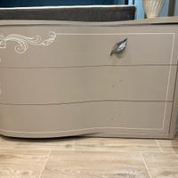 Gruppo notte comó + comodini con led