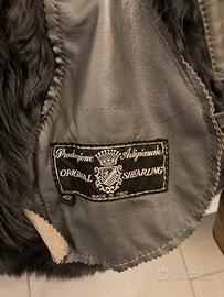 Original shearling montone grigio scuro