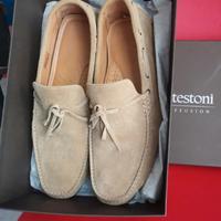 scarpe mocassino Driver shoes camiscio beige nuove