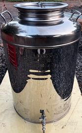Fusto per alimenti acciaio inox 50 litri