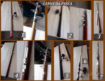 Canne da pesca complete di borse e accessori