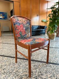200 sedie vintage in legno con seduta imbottita
