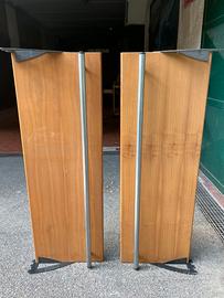 2 Mensole Negozio Legno Barra Acciaio Appendiabiti