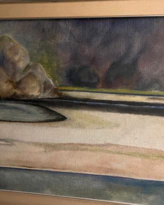 Paesaggio Marino / Scogliera Incorniciato 120x80
