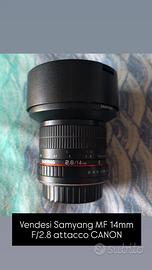 Obiettivo SAMYANG MF 14mm F/2.8 (attacco CANON EF)