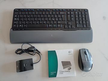 Tastiera e mouse Logitech Cordless Desktop S520