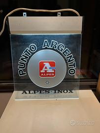Insegna luminosa Alpes Inox