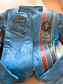 Giacca Vintage in Pelle Moto