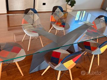 SEDIA PATCHWORK MODELLO EIFFEL