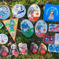 adesivi e articoli in carta vintage,si spedizione 