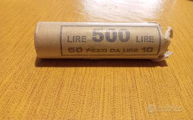 Rotolino da 50 pezzi 10 Lire spiga