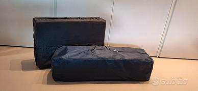 Lettino da viaggio pieghevole e materassino aggiun