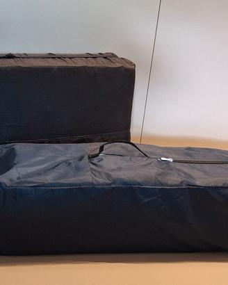 Lettino da viaggio pieghevole e materassino aggiun