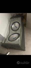Subwoofer 1400w e amplificatore 1600w