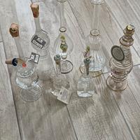 bottiglie Grappa vetro soffiato da collezione