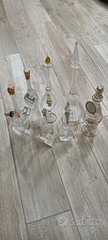 bottiglie Grappa vetro soffiato da collezione