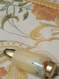 Tendicorda di lusso onice/ottone/Pomello/10 cm