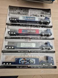 CAMION COLLEZIONE COMPLETA 4 PEZZI . 1/87. CM. 27.