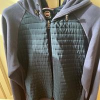 Felpa uomo Colmar taglia M blu con davanti nylon