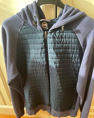 Felpa uomo Colmar taglia M blu con davanti nylon