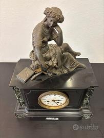 Orologio da tavolo primi 900 con statua