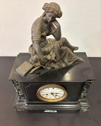 Orologio da tavolo primi 900 con statua