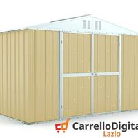 Box giardino lamiera zincata 327x155 beige