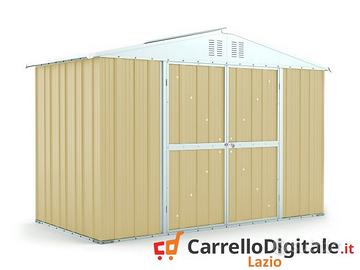 Box giardino lamiera zincata 327x155 beige