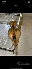 letto in ottone