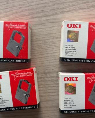 Set 4 Nastri Originali OKI Microline