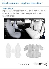coprisedili tesla model y