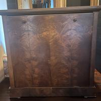 Credenza rara  porta legna Art Déco in noce