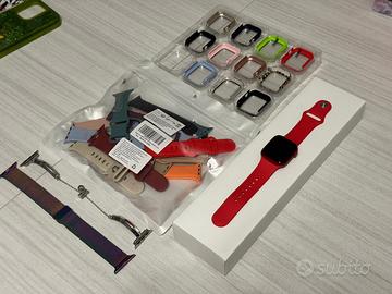 Apple Watch 8 41 mm ROSSO + 17 cintur. + 12 cover