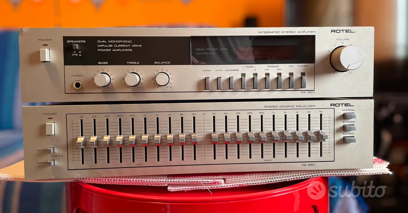 Rotel RA-860 + Rotel RE-860 - Audio/Video In vendita a Roma