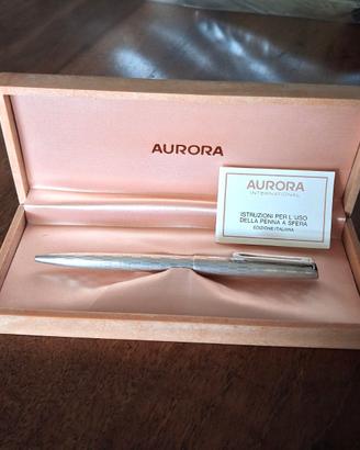 Penna sfera Aurora  vintage anni '80  a quadretti