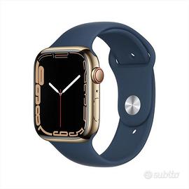 Apple Watch 7 46 cellular oro/acciaio vetro zaffir