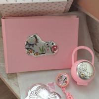 Set neonata in laminato d'argento