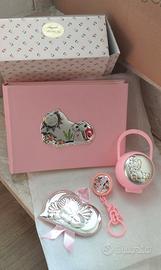 Set neonata in laminato d'argento