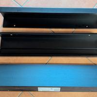 3 mensole Ikea mosslanda nera 55 cm 