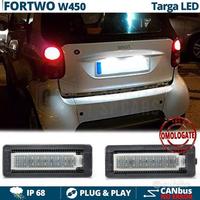 Luci Targa Led Smart Fortwo W450 Placchette Canbus