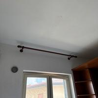 Palo tenda in legno masello scuro