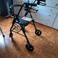 Deambulatore rollator in alluminio
