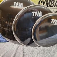 3 Pelli Batteria Nere Nuove 10-12-14