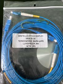 Cavo Fibra ottica SC/PC LC/PC simplex 5 metri