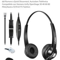 Auricolare con microfono per Call Center