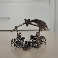 Microfusione miniatura Presepe in argento 800