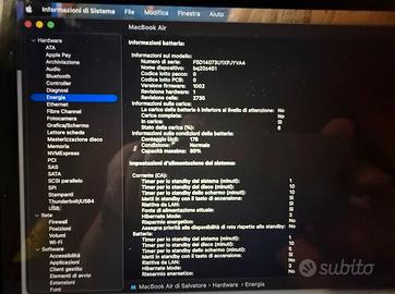 Mac Book Air M1 2020 tenuto perfettamene